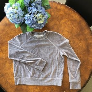 Lululemon Light Purple Velvet Crew Neck Top